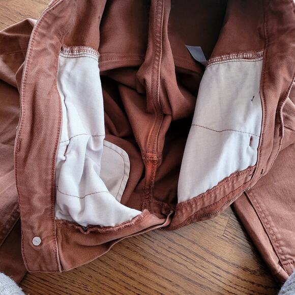 Everlane Women's Straight Leg Jeans in Rsut - Picture 4 of 7